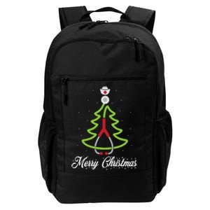 Merry Christmas Tree Stethoscope Nurse Rn Cool Xmas Gifts Daily Commute Backpack