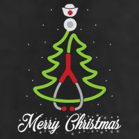 Merry Christmas Tree Stethoscope Nurse Rn Cool Xmas Gifts 11oz C Handle Ceramic Mug