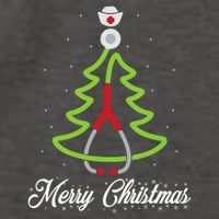 Merry Christmas Tree Stethoscope Nurse Rn Cool Xmas Gifts Vector Backpack
