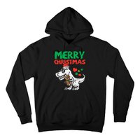 Merry Christmas Trex Dino Pajamas Hoodie