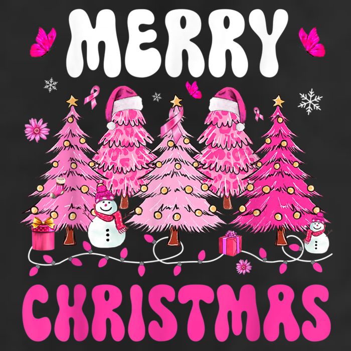 Merry Christmas Trees Pink Leopard Buffalo Plaid 25L Jumbo Tote