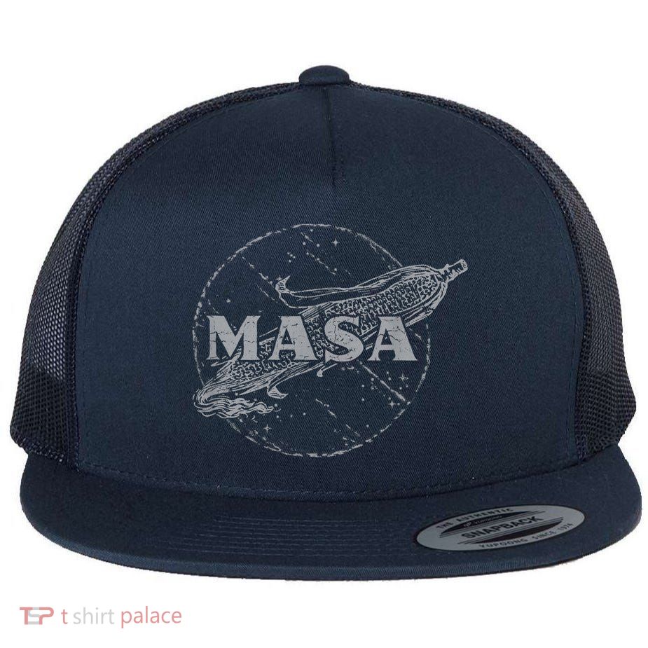 MASA Corn Tortilla, Tamale, Mexican Food Shirt Flat Bill Trucker Hat