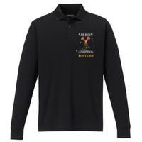 Merry Christmoose To You Moose Lovers Christmas Gift Performance Long Sleeve Polo