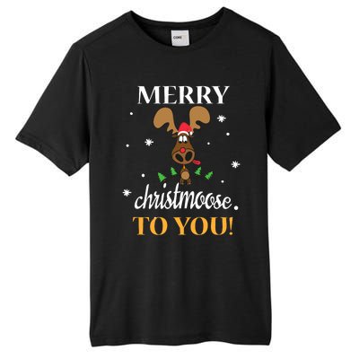 Merry Christmoose To You Moose Lovers Christmas Gift Tall Fusion ChromaSoft Performance T-Shirt