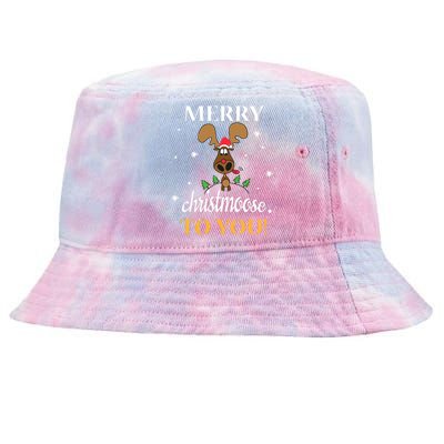 Merry Christmoose To You Moose Lovers Christmas Gift Tie-Dyed Bucket Hat