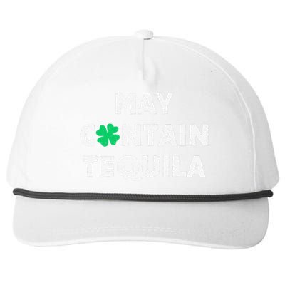 May Contain Tequila Irish Whiskey Lover Drinking Snapback Five-Panel Rope Hat