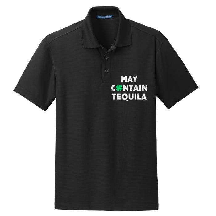 May Contain Tequila Irish Whiskey Lover Drinking Dry Zone Grid Polo