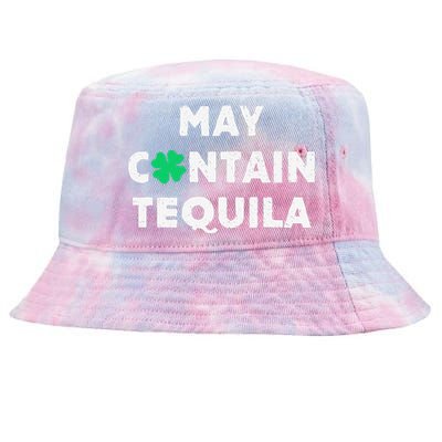 May Contain Tequila Irish Whiskey Lover Drinking Tie-Dyed Bucket Hat