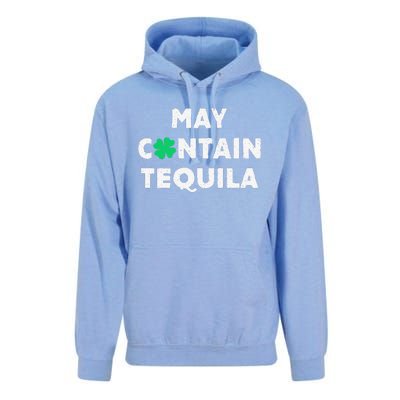 May Contain Tequila Irish Whiskey Lover Drinking Unisex Surf Hoodie