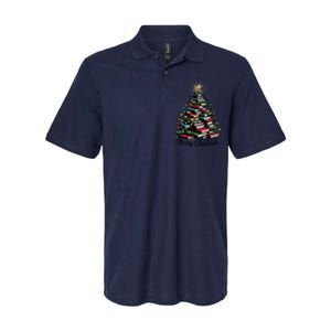 Merry Christmas Tree Love Reading Books Librarian Women Softstyle Adult Sport Polo