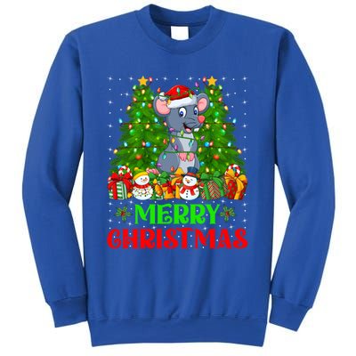 Mouse Christmas Tree Lights Matching Family Santa Rat Xmas Funny Gift Sweatshirt