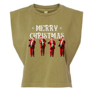 Merry Christmas Trump Pajamas Holiday Garment-Dyed Women's Muscle Tee