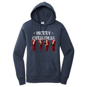 Merry Christmas Trump Pajamas Holiday Women's Pullover Hoodie