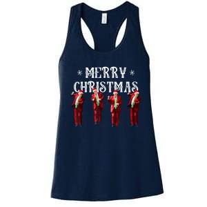 Merry Christmas Trump Pajamas Holiday Women's Racerback Tank