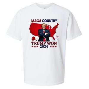 Maga Country Trump Won 2024 Election President 47th Sueded Cloud Jersey T-Shirt