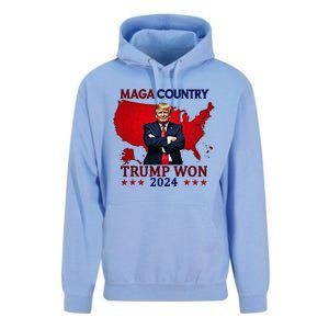 Maga Country Trump Won 2024 Election President 47th Unisex Surf Hoodie