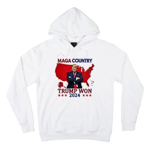 Maga Country Trump Won 2024 Election President 47th Hoodie