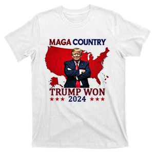 Maga Country Trump Won 2024 Election President 47th T-Shirt