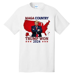 Maga Country Trump Won 2024 Election President 47th Tall T-Shirt