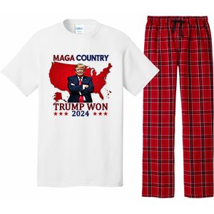 Maga Country Trump Won 2024 Election President 47th Pajama Set