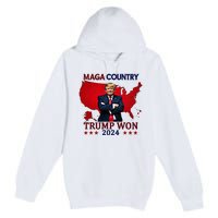 Maga Country Trump Won 2024 Election President 47th Premium Pullover Hoodie