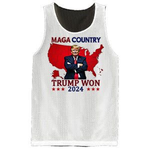 Maga Country Trump Won 2024 Election President 47th Mesh Reversible Basketball Jersey Tank