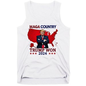 Maga Country Trump Won 2024 Election President 47th Tank Top