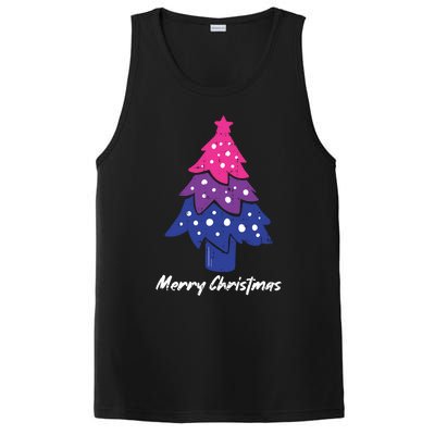 Merry Christmas Tree Bisexual Pajama Lgbtgiftq Bi Pride Xgiftmas Cool Gift PosiCharge Competitor Tank