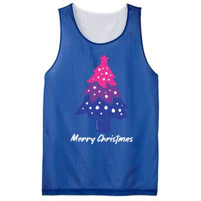 Merry Christmas Tree Bisexual Pajama Lgbtgiftq Bi Pride Xgiftmas Cool Gift Mesh Reversible Basketball Jersey Tank