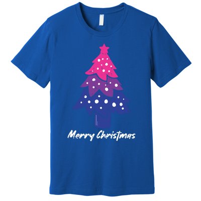 Merry Christmas Tree Bisexual Pajama Lgbtgiftq Bi Pride Xgiftmas Cool Gift Premium T-Shirt