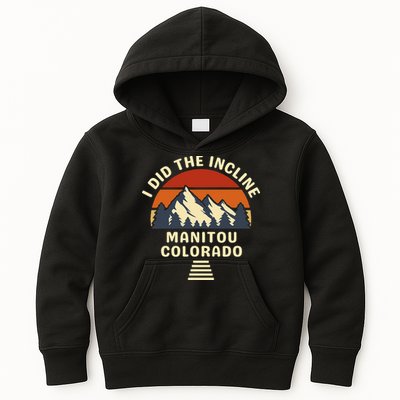 Manitou Colorado The Incline Hike I Did It Kids Hoodie