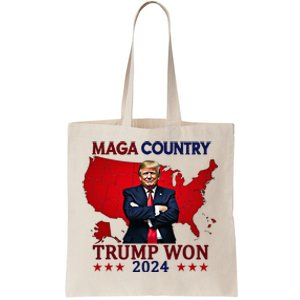 Maga Country Trump Won 2024 Election President 47th Tote Bag