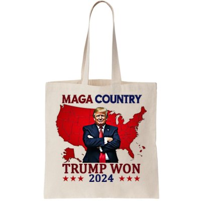 Maga Country Trump Won 2024 Election President 47th Tote Bag