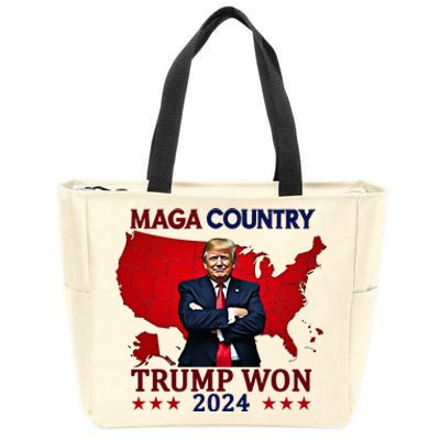 Maga Country Trump Won 2024 Election President 47th Zip Tote Bag