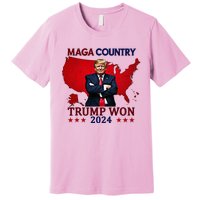 Maga Country Trump Won 2024 Election President 47th Premium T-Shirt