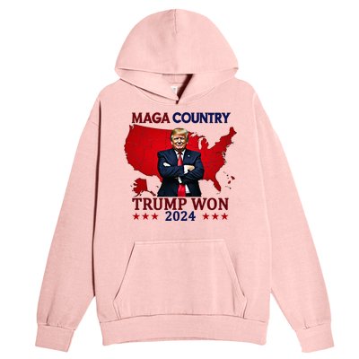 Maga Country Trump Won 2024 Election President 47th Urban Pullover Hoodie