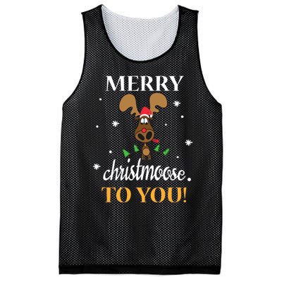 Merry Christmoose To You Moose Lovers Christmas Gift Mesh Reversible Basketball Jersey Tank