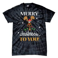 Merry Christmoose To You Moose Lovers Christmas Gift Tie-Dye T-Shirt