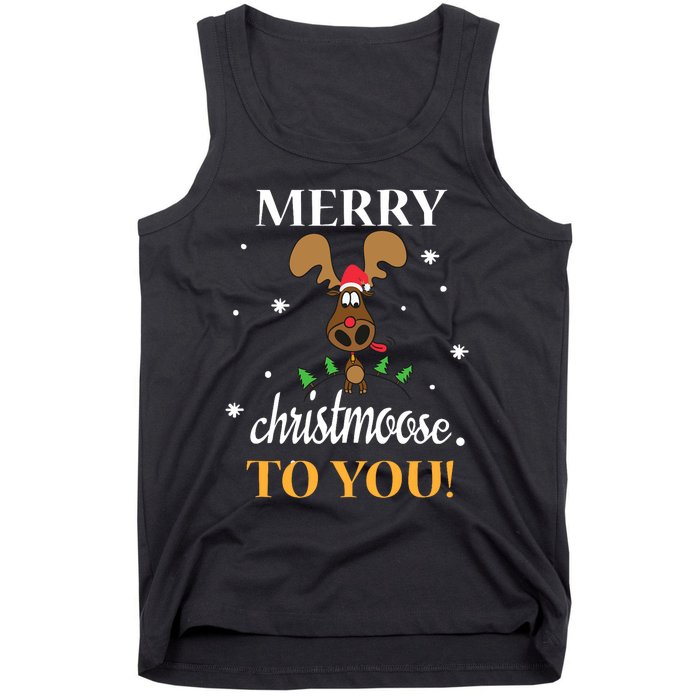 Merry Christmoose To You Moose Lovers Christmas Gift Tank Top