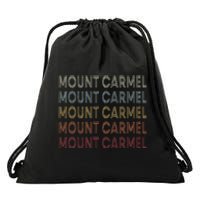 Mount Carmel Tn Mount Carmel Tennessee Retro Vintage Text Drawstring Bag