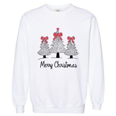 Merry Christmas Tree Pine Holiday Season Garment-Dyed Sweatshirt