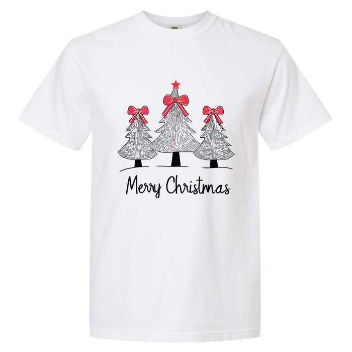 Merry Christmas Tree Pine Holiday Season Garment-Dyed Heavyweight T-Shirt