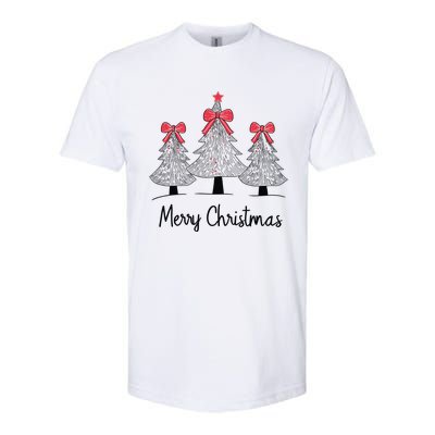 Merry Christmas Tree Pine Holiday Season Softstyle CVC T-Shirt