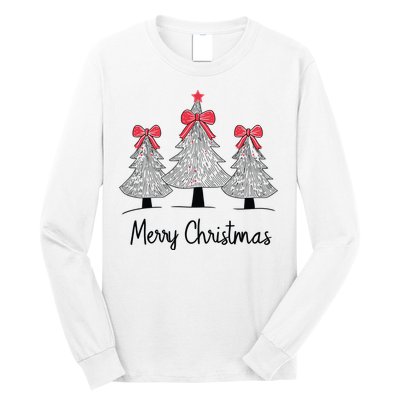 Merry Christmas Tree Pine Holiday Season Long Sleeve Shirt