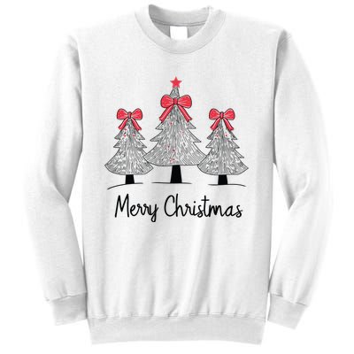 Merry Christmas Tree Pine Holiday Season Sweatshirt