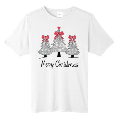 Merry Christmas Tree Pine Holiday Season Tall Fusion ChromaSoft Performance T-Shirt