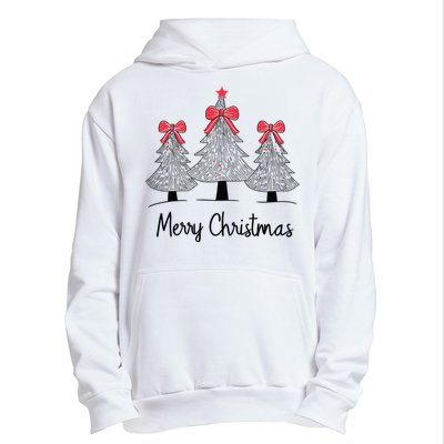 Merry Christmas Tree Pine Holiday Season Urban Pullover Hoodie