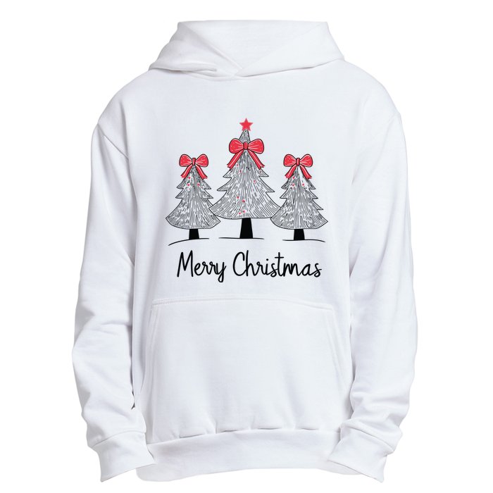 Merry Christmas Tree Pine Holiday Season Urban Pullover Hoodie