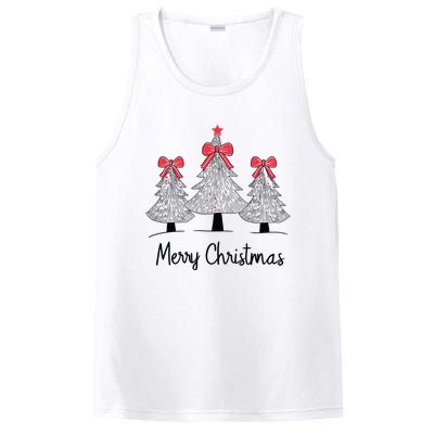 Merry Christmas Tree Pine Holiday Season PosiCharge Competitor Tank