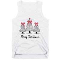 Merry Christmas Tree Pine Holiday Season Tank Top